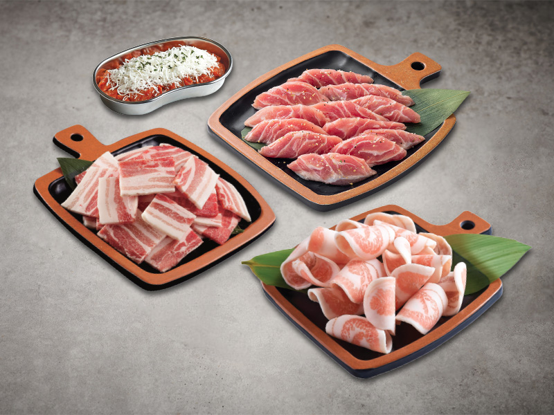 이차돌 메뉴 돼지고기 모듬