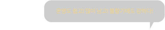 운영도 쉽고! 많이 남고! 불황기에도 강하다!
